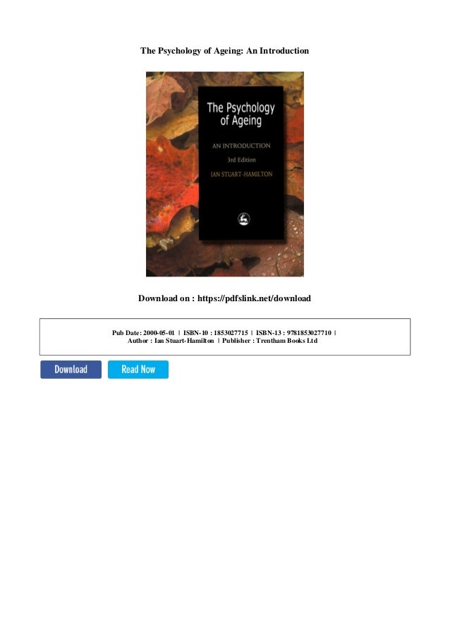 The Psychology of Ageing: An Introduction